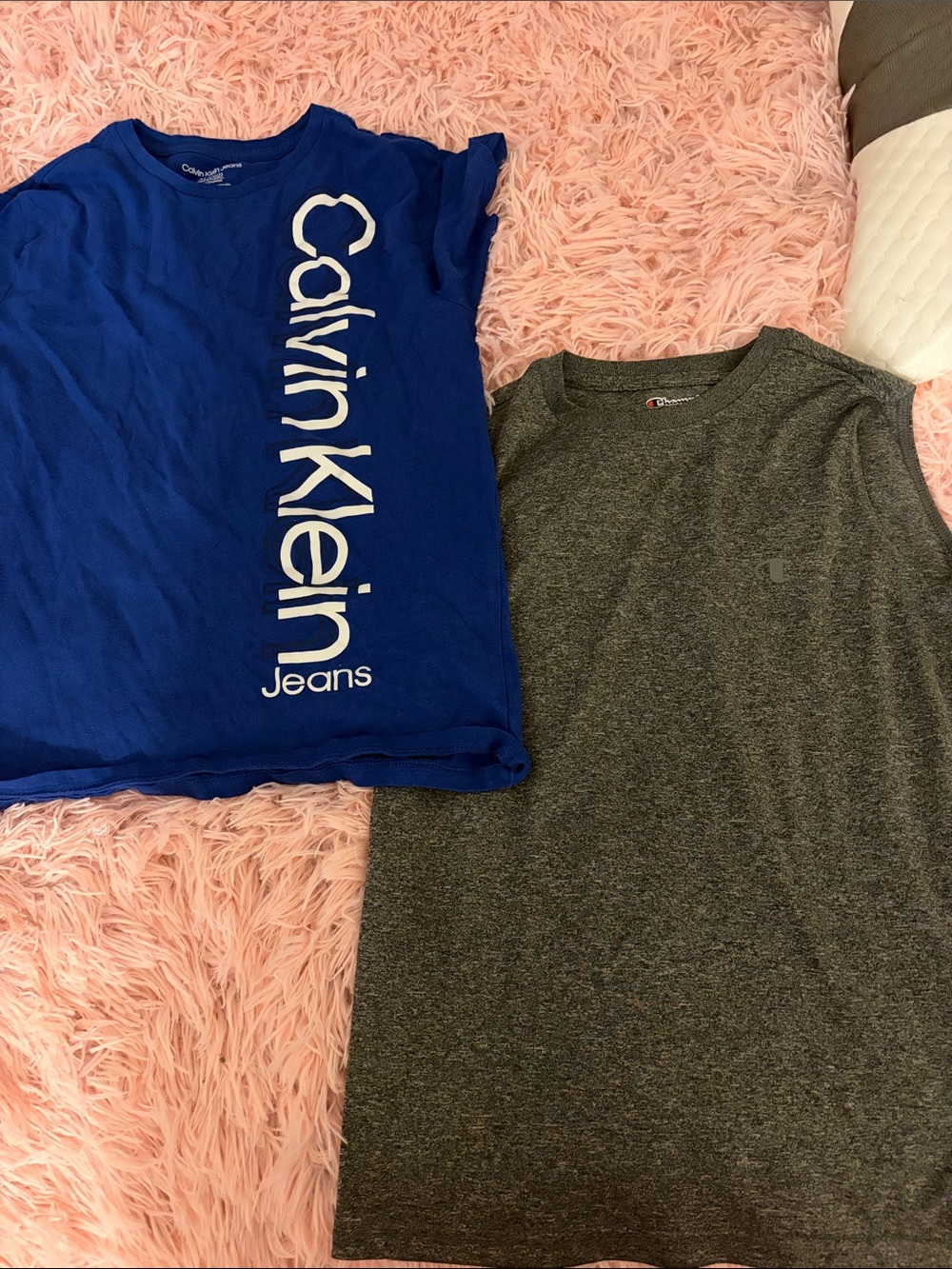 Calvin Klein Jeans Royal Blue Vertical Logo Short Sleeve Tee